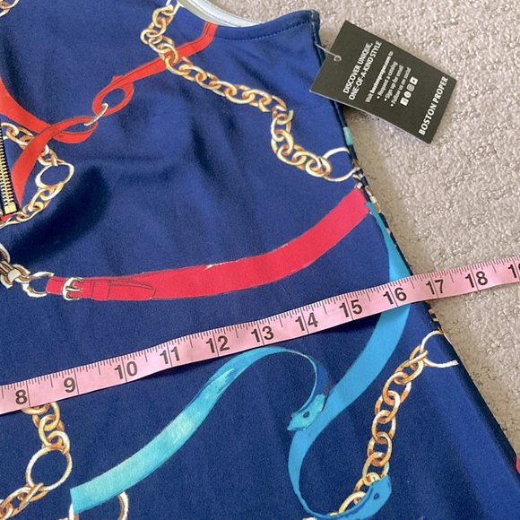 New BOSTON PROPER Status Zip Collared Dress, XS. - Picture 11 of 12